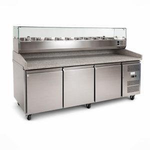 Kingfisher PZ2600S Counter fridge (no toppings rail)