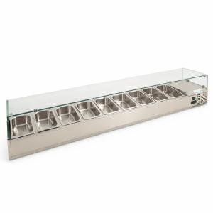 Kingfisher VRX1200 Chilled toppings rail (glass)