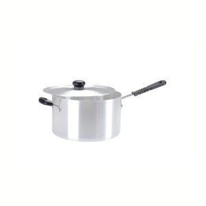 22cm Aluminium Medium Duty Saucepan with helper handle (1022)