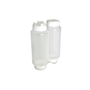 24oz Clear Sauce Bottle - Silicone Anti Drip Tip