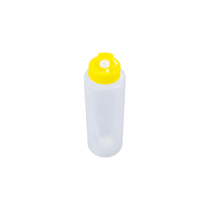 32oz Yellow Sauce Bottle - Silicone Anti Drip Tip