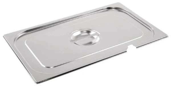 1/1 Full Size Stainless Steel Gastronorm Container Notched Lid