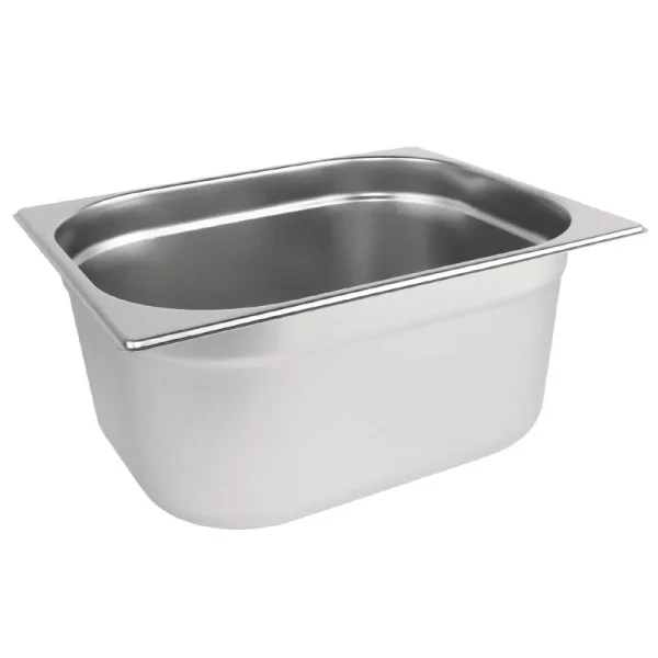 1/2 Half Size Stainless Steel Gastronorm Container 150mm Deep