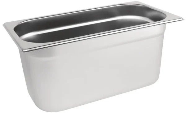 1/3 One Third Size Stainless Steel Gastronorm Container 150mm Deep