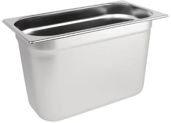 1/3 One Third Size Stainless Steel Gastronorm Container 150mm Deep