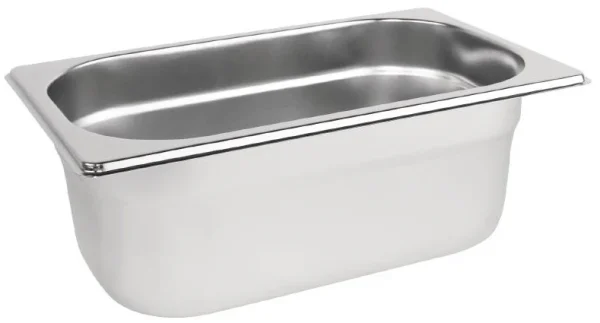 1/4 One Fourth Size Stainless Steel Gastronorm Container 100mm Deep