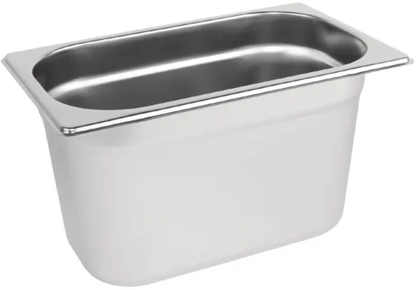 1/4 One Fourth Size Stainless Steel Gastronorm Container 150mm Deep