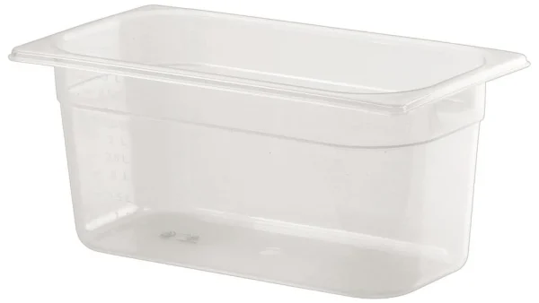 1/3 One Third Size Polypropylene Gastronorm Container 150mm Deep