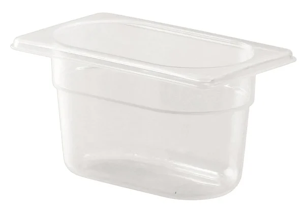 1/9 One Ninth Size Polypropylene Gastronorm Container 100mm Deep