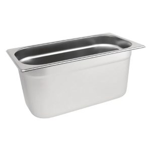 1/3 One Third Size Stainless Steel Gastronorm Container 150mm Deep