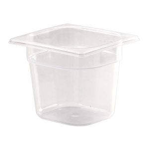 1/6 One Sixth Size Polypropylene Gastronorm Container 150mm Deep
