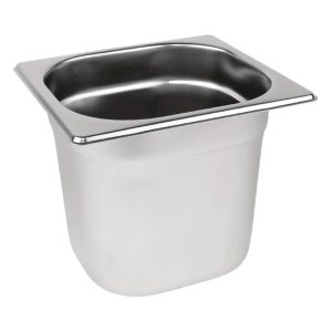 1/6 One Sixth Size Stainless Steel Gastronorm Container 150mm Deep