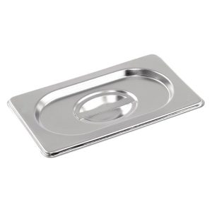 1/9 One Ninth Size Deep Stainless Steel Gastronorm Container Lid