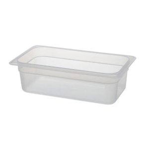 1/3 One Third Size Polypropylene Gastronorm Container 100mm Deep