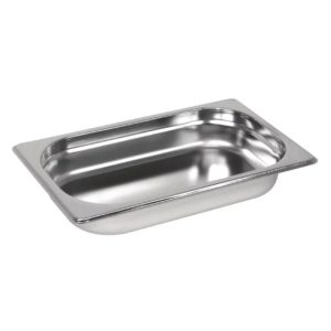 1/3 One Third Size Stainless Steel Gastronorm Container 40mm Deep