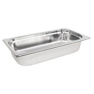 1/3 One Third Size Stainless Steel Gastronorm Container 65mm Deep
