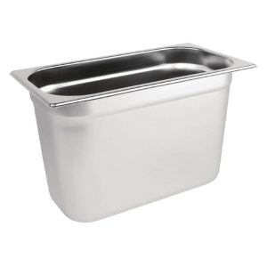 1/3 One Third Size Stainless Steel Gastronorm Container 150mm Deep