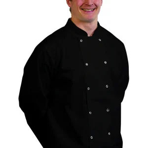 Chef's Jacket Long Sleeve BLACK (L)